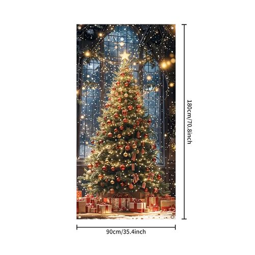 Santa Claus Party Decoration Banner Door Banner
