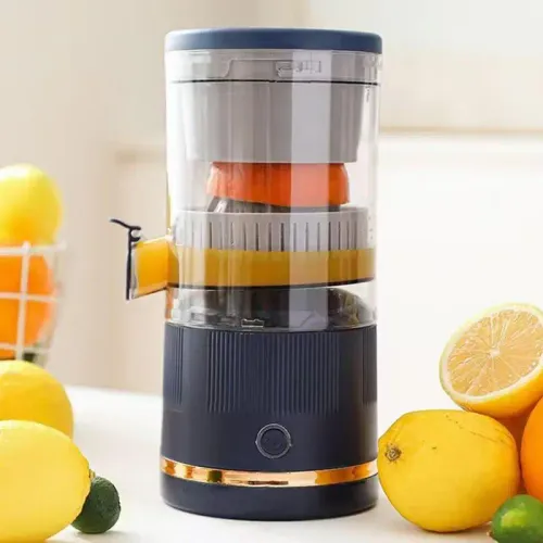 Electric Fruit Juicer Portable Single Auger Juicer Automatic Separation USB Charge