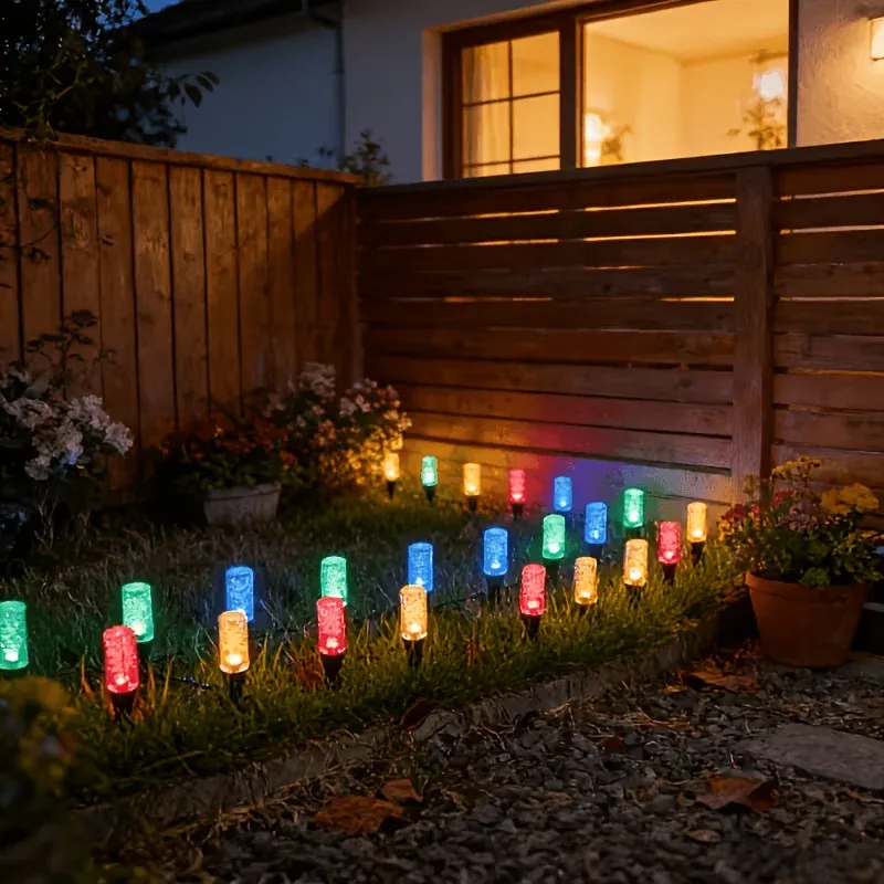 10Pcs 20Pcs Solar Bubble Stick Outdoor Lights, Easy Installation, 8 Modes IP44 Waterproof Auto Sensor, Decorative Lights for Yard