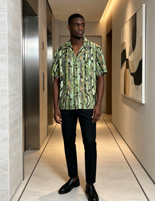 Premium Men Casual Printed Shirt