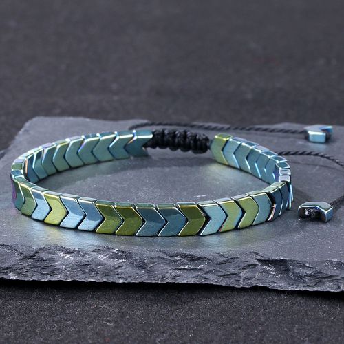 Braided Macrame Hematite Bracelets Arrowhead Healing Balance Bracelet Meditation Grounding Calming Spiritual Protection Bracelet