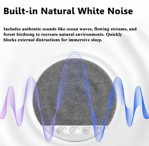 Mini Sleeping Bluetooth Speaker Nature Sound White Noise Soundbar Wireless MP3 Music Player Ultra Thin Timed Shutdown Audio Pla