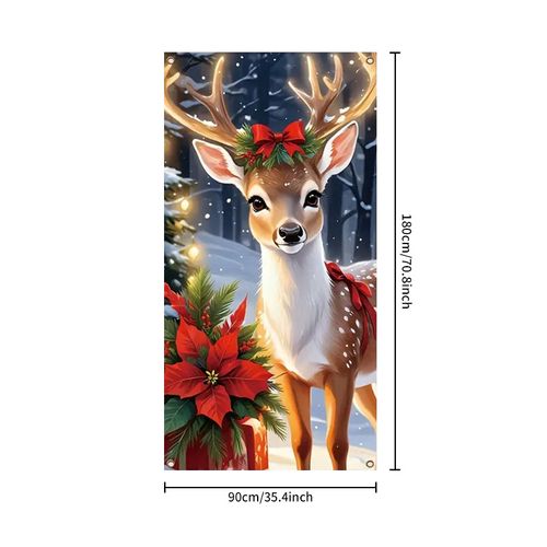 Santa Claus Party Decoration Banner Door Banner