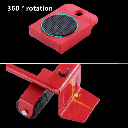 5Pcs Heavy‑Duty Multi‑Purpose Furniture Moving Rollers Easy‑Glide Lifting & Shifting Tools for Household Items