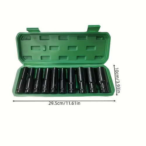 1 Box of 10pcs Set • 8-24Mm Deep Impact Socket Set