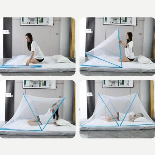 Dormitory Single Bed Mesh Folding Bed Mesh Tent Bed Net Covers Portable Mosquito Forbidden Breathable Bedroom Outdoor Trip Tent