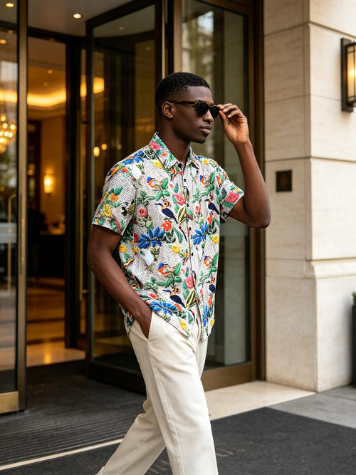 Advanced men's short sleeved shirt
