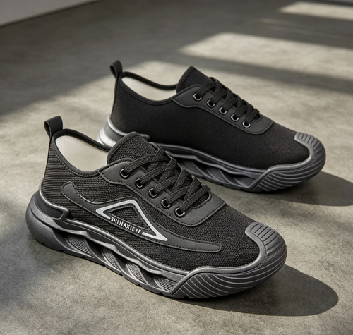 2026 Summer Men Lightweight Breathable Work Canvas Shoes, Non‑Slip Wear‑Resistant Deodorant Outdoor Construction Site Labor Sneakers