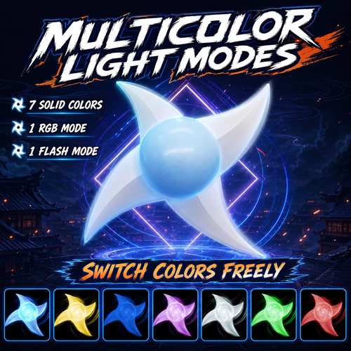 Rotating LED Toy with Multicolor-Changing Light