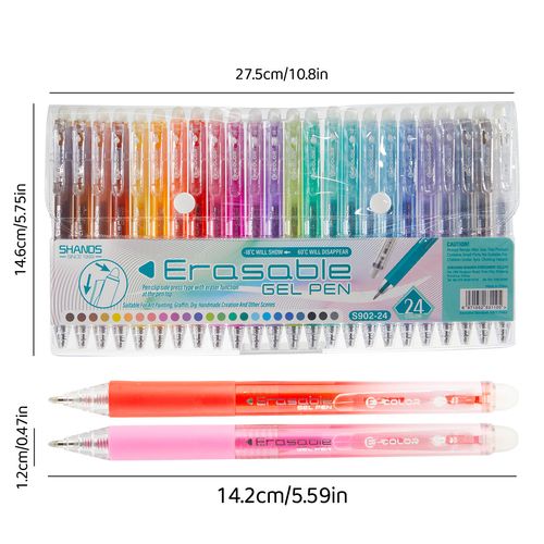 36 color hot erasable neutral pen for children's painting, hook line sketching, quick drying, continuous ink, color press copy pen
