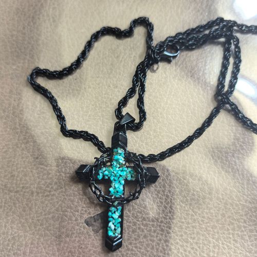 Dark Thorn Cross Necklace