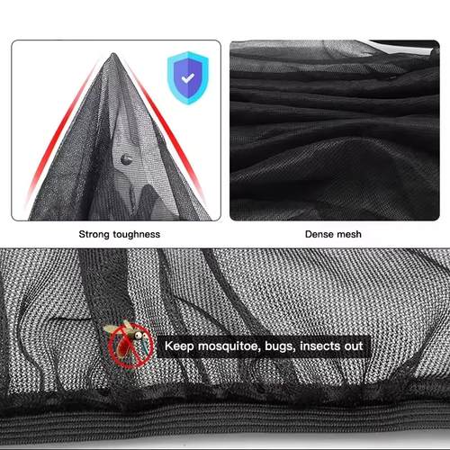 Pack of 4 Black Car Sun Shade Side Window Curtains | UV Protection & Privacy Curtains