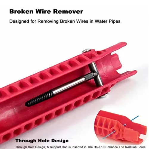 8 in 1 Sink Faucet Key Repair Tool for Toilet Bathroom Kitchen Faucet Assembly Wrench Plumbing Removal Installation Wrench Set