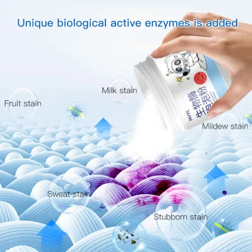 Active Oxygen Bubble Powder Household Biological Enzyme Washing Powder Strong Stain Removal Oil Hand And Clothes Prot Cleaner