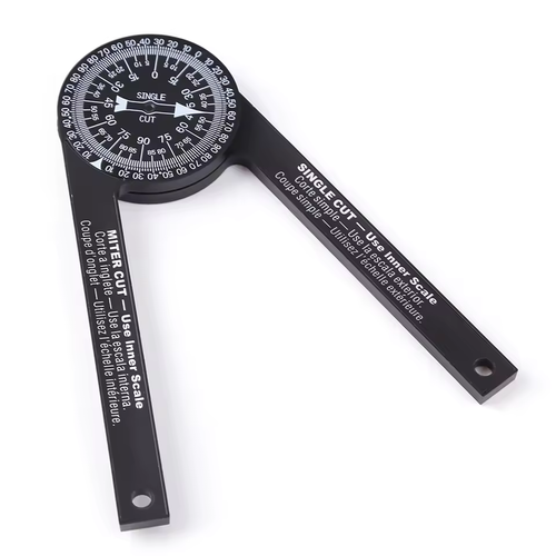 Miter Saw Protractor,Aluminum Protractor Angle Finder High Precision Inside & Outside Miter Angle Finder for Carpenters,Plumbers