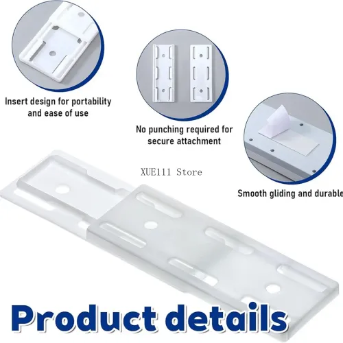 10Pcs Socket Holder Adhesive Punch Free Power Stirp Holder Kit, Plug Sockets Holders Self Adhesive Desktop Socket Fixer
