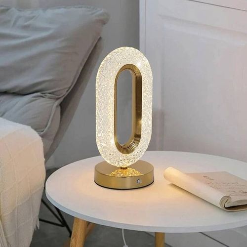 Luxury Crystal USB LED Desktop Night Lamp