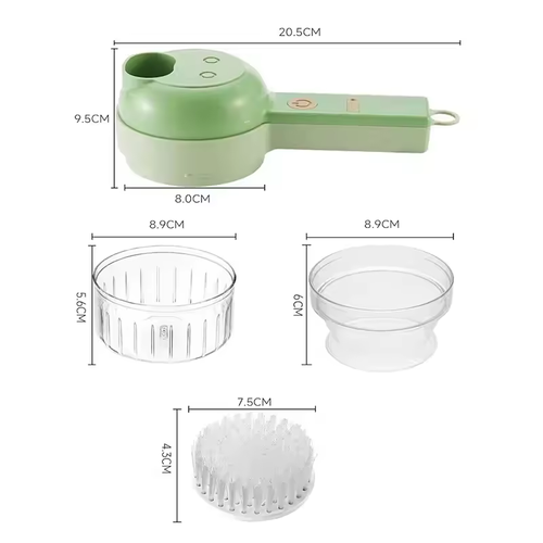 Multi-function Garlic Paste Electric Artifact Gatling Small Vegetable Cutting Wireless Automatic Pressure-pull Food Supplement