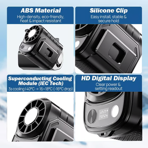 2026 IceBreeze™ 360° Pro - The Ultimate Car & Stroller Cooling Fan
