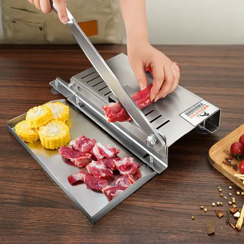 Stainless Steel Manual Slicer for Home Kitchens – Bone-Cutting Tool for Meat and Bones Suitable for Mutton, Chicken, Duck, Fish, and More