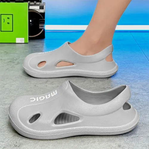 Sandals Men's Summer Indoor and Outdoor Soft Bottom Baotou Cool Slippers Beach Outdoor Non-slip and Wear-resistant Slippers
