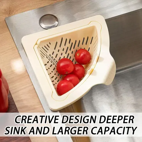 3 pcs new Magnetic Silicone Sink Corner Rack Drain Strainer Basket For Kitchen Storage