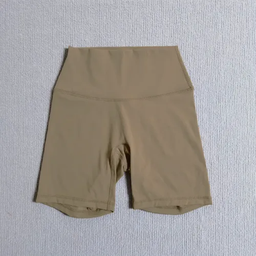 Solid Color Women Fitness Sports Short High Waist Yoga Short Leg Cycling Comprehensive Training Jog Squat Proof