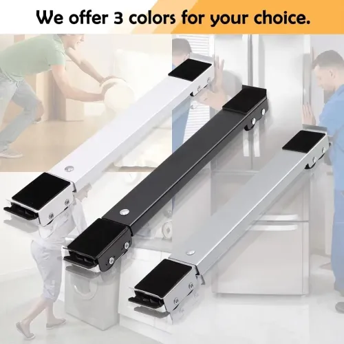 2pc Dryer Holder Universal Mobile Roller Bracket 24 Wheel Refrigerator Base Mount Multifunction Adjustable Washing Machine Stand