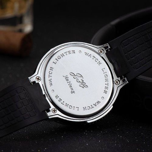 New Trendy Metal Gas Watch Lighter Men Outdoor Windproof Portable Rechargeable Lighter Fashion and Cool Personality Gift