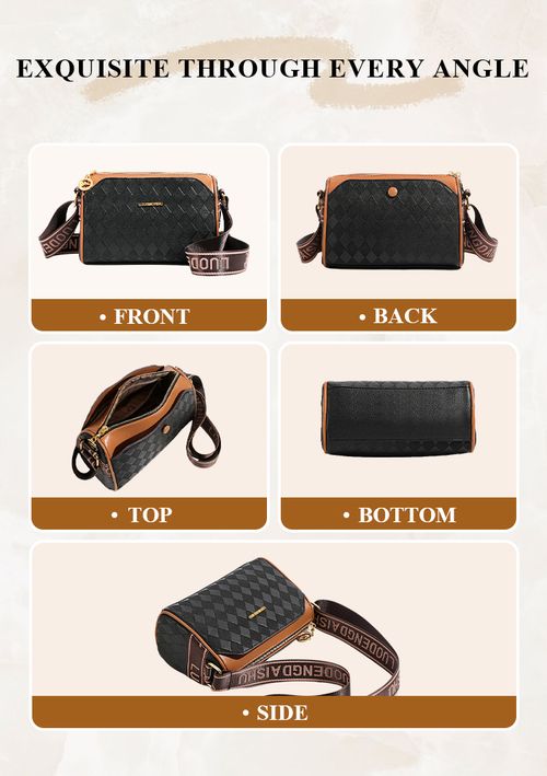 🔥Fashion Diamond Pattern Large Capacity 3-Layer Crossbody Bag💕