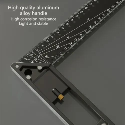 Multi Functional Right Hole Industrial Grade Thicken Positioning Marking Angle Ruler