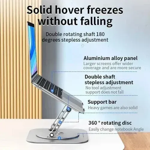 💥Laptop Stand, Aluminum Alloy Rotating Stand 🚀Limited-time 50% off!🚀 Cash on delivery available in Nigeria.