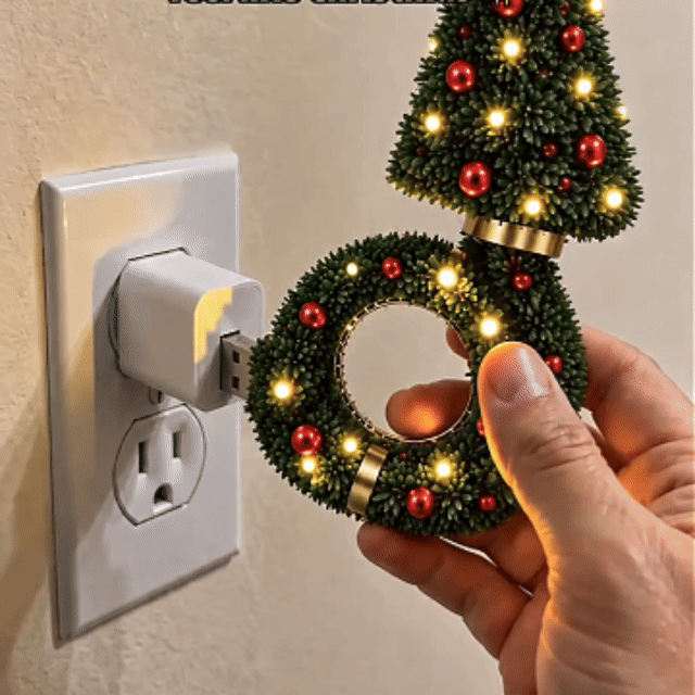 Christmas Tree USB Projector Light, Festive LED Holiday Lamp for Home Party & Christmas Decoration