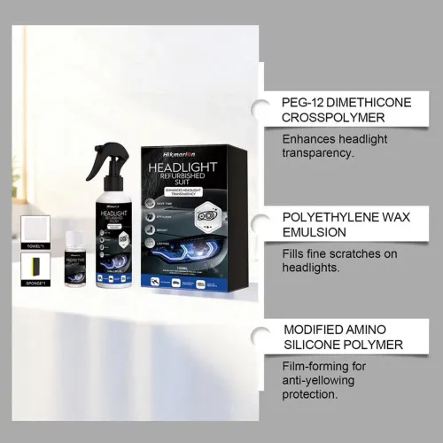 Car Headlights Restoration Kit Restores Clarity-Car Headlight Lens Polisher&Cleaning Solution Car Headlight Repair Liquid Repair