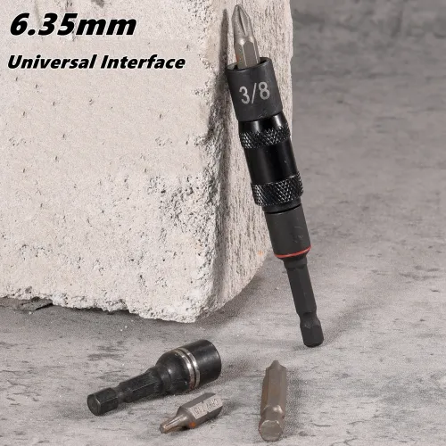 Hex Magnetic Ring Screwdriver Drill Bits Extension Rod Magnetic Swivel Quick Change Holder Drive Screw Drill Tip
