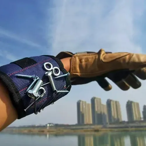 Magnetic Wristband Portable Tool Bag Electrician Wrist Tool Belt Screws Nails Drill Bits Holder Repair Tools
