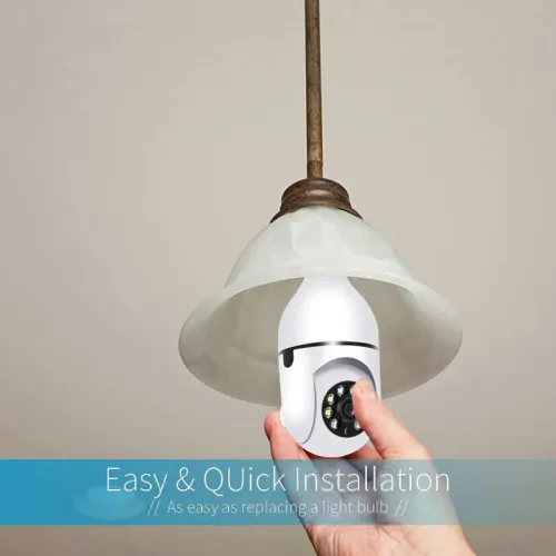 4G WiFi IP Camera E27 Bulb Cam 3MP Wireless Baby Monitor AI Tracking Security Video Surveillance Pet Cam SmartLife Indoor