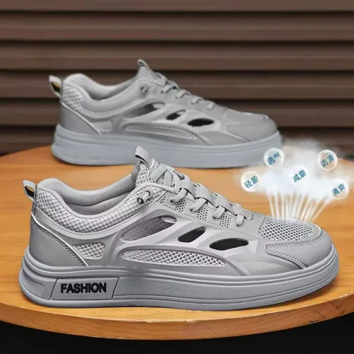 Summer Hallow Breathable White Mesh Shoes for Men Wading Stream Tracing Shoes Male Fashion Casual Board Shoe Man