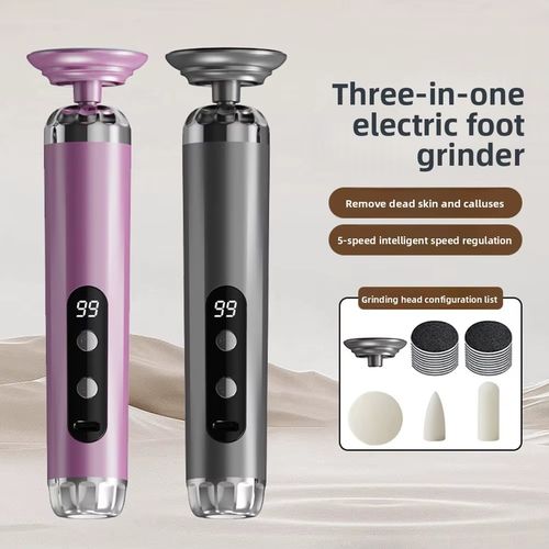 3 In 1 Electric Foot Grinder Foot Care Device Rechargeable Pedicure Machine Removes Dry Skin For Smoother Feet Pedicure Tools