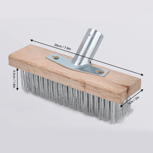 Floor Scrub Brush Heavy Duty Rough Floor Brush Stainless Steel Wire Deck Scrub Cleaning Tool  Heavy Duty Floor Brush