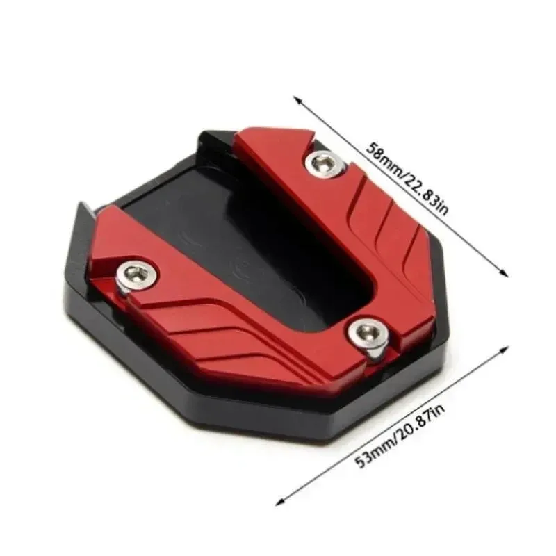 Two-piece sets Motorcycle Bike Parking Kickstand Extender Foot Side Stand Pad Support Plate Motorbike Accessories