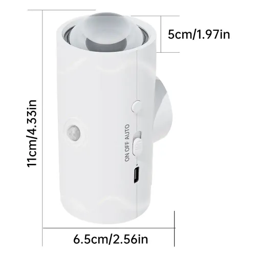 16Color Motion Sensor Night Light with Remote Control LED Wall Lamp Rechargeable Indoor Atmosphere Lamp Magnetic Staircase Light