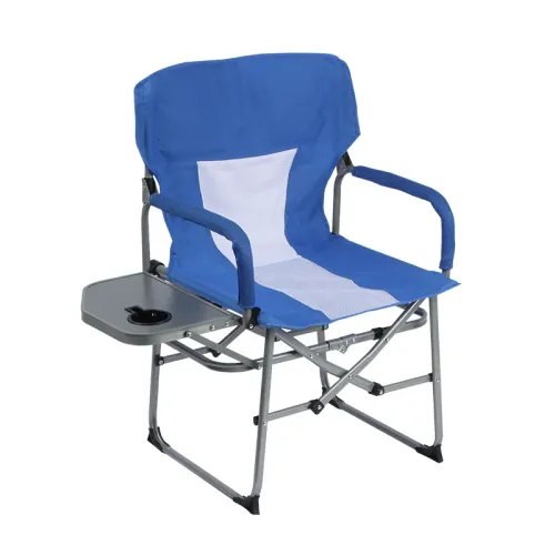 Outdoor Fishing Chair Foldable 600D Oxford Cloth Camping Chair With Storage Table Breathable Beach Chair Backrest Leisure Stool