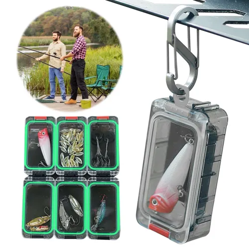 Expandable Fishing Tackle Box Fishing Tool Box with Magnetic Function Fishing Hardware Toolbox Waterproof for Outdoor Fishing