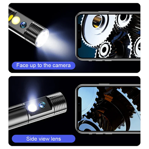 3 In 1 Endoscope Camera (2 Metre)Type-C With 6 LEDs, HD Mini Inspection Tool
