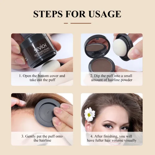 Hair filling powder is available for sparse hair