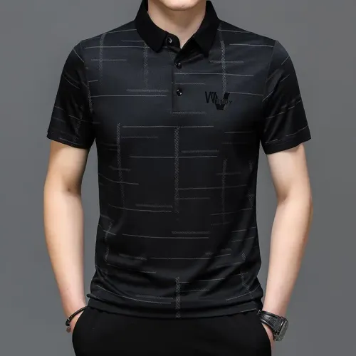 3D Print Geometric Splicing Polo Shirt For Men Colorful Pattern T-Shirts Summer Street Casual Short Sleeve Loose Tops Lapel Tees