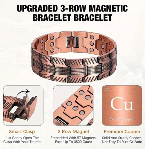 Cross Double Row Magnetic Bracelet - Found your stress-relief secret, Magnetic Wellness Boost