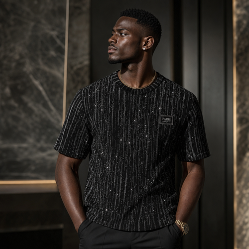 Slim-fit, versatile crew-neck short-sleeve T-shirt