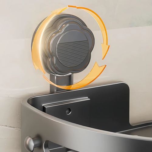 Drill-free Suction Cup Bathroom Shelf (Corner Model)